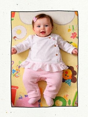 3/25 Ted Baker Baby one-piece quilted romper outfit